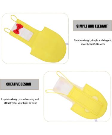 Buy Iplusmile Bird Diaper - Soft Flight Suit with Bowtie Decor for Nymphensittich - XL Yellow - International Shipping Available - Buy Online on GoSupps.com