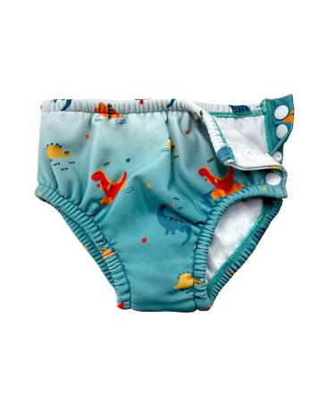 Wevswe baby young reusable swimming diaper Newborn washable lid UV protection adjustable snap green dinosaurs 18-24 months - Buy Online on GoSupps.com