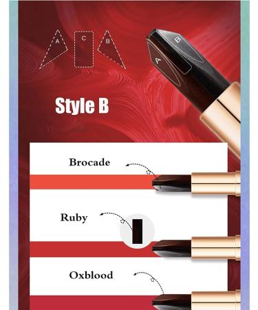  LaoSShu Rainbow Guitar Lipstick 3 Colors in 1 Guitar Shape Lipstick Changing Guitar Shape Matte Velvet Lipstick Long Lasting Moisturizing Gift for Women Girls - Buy Online on GoSupps.com