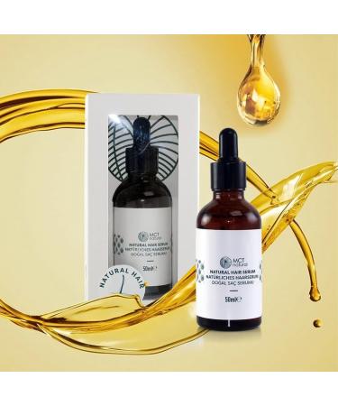 MCT natural Hair Care Serum 50ml - Natural - Suitable for all hair - Hair Health - Helps relieve dry damaged fine and coloured hair - Paraben and preservative free - Buy Online on GoSupps.com