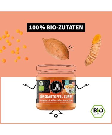 Little Lunch Bio Sweet Potato Curry | 100% Organic Vegan No Added Sugar Lactose-Free 6 x 350g - Buy Online on GoSupps.com