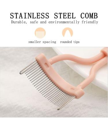 Buy Portable Eyelash Curler Set with Comb - Pink Mini Eyelash Curlers & Separator for Women | Perfect Makeup Tool for Stunning Eyes - Buy Online on GoSupps.com