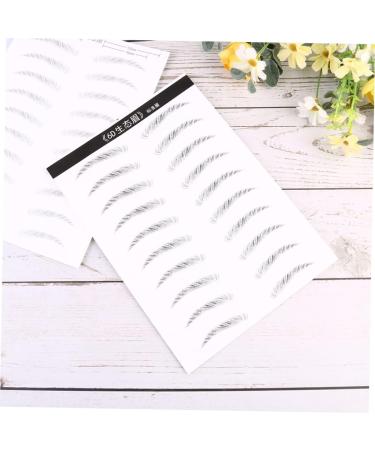Ipetboom 2 Pairs Hair- Eyebrows Lazy Brow Sticker Eyebrow Makeup Tools Eyebrow Stickers Patch Disposable 3d - Buy Online on GoSupps.com