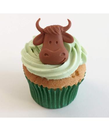 6 Sugar Farmyard Animal Cake Toppers- Edible Unique & Made with Love & Imagination in The UK! - Buy Online on GoSupps.com