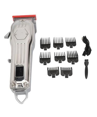 Hair Clipper Rechargeable Electronic Hair Trimmer Grooming Cutting LED Display with USB Charging Cable for Home