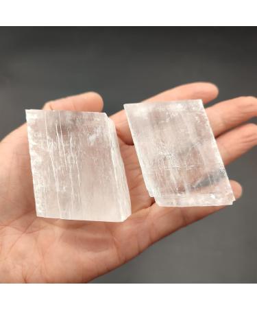 Crystal Rough 1pc Large Natural Optical Calcite Raw White Iceland Spar Specimen Quartz Crystal Stone Gift (Size : 1pc Random 50-80g) - Buy Online on GoSupps.com