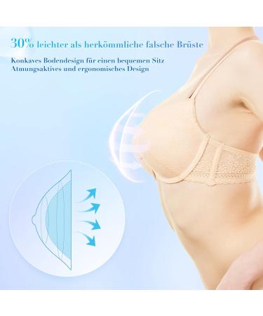 Minaky Triangle Silicone Breasts - Invisible Swimming & Hot Source A-Cup (300g/pair) for Mastectomy & Crossdressers - Unisex Transparent Silicone Breast Shapes - Buy Online on GoSupps.com