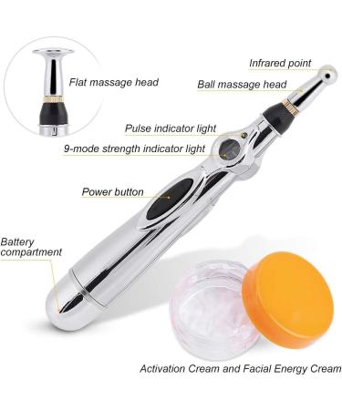 Solomi Acupuncture Pen - Electric Meridian Massage Tool for Pain Relief | Stainless Steel Acupuncture Device for Body Wellness - Buy Online on GoSupps.com