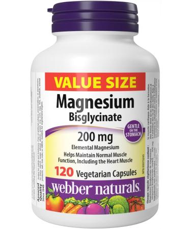 Webber Naturals Probiotic Max IBS Support 30 Billion Active Cells 5 Probiotic Strains 45 Capsules & Magnesium Bisglycinate 200 mg 120 Capsules Supports Bone and Muscle Functions Vegan SUPPLEMENT + SUPPLEMENT s1101ed23 - Buy Online on GoSupps.com