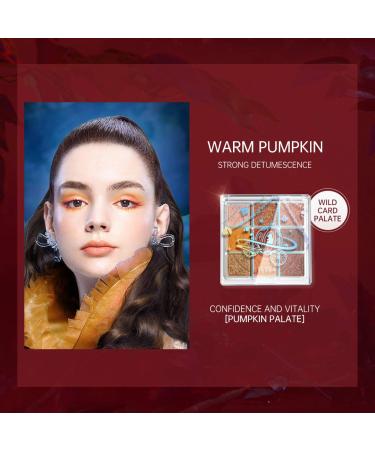 Zeesea Stunning Crystal Eyeshadow Palette - 9 Shades, Long Lasting, Waterproof & Sweatproof - Pumpkin Spice Collection - Buy Online on GoSupps.com