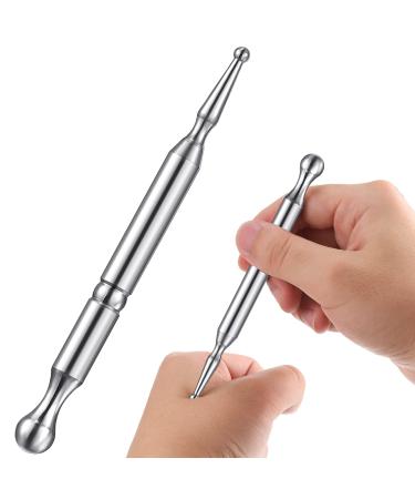 Stainless Steel Acupressure Bar Massage Pen Manual Acupressure Pen-Deep Tissue Massage Tool Relaxing Acupuncture Tools Massage Tools for Full Body Relaxing