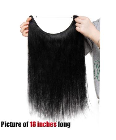 Elailite Real Hair Extensions with Wire - Invisible Faden Remy Smooth 16 /40cm 60g #01 Black - Premium Quality International Shipping - Buy Online on GoSupps.com
