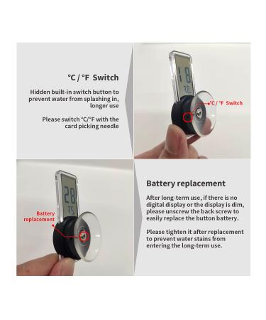 NOMOY PET Reptile Terrarium Thermometer | Digital Temperature Monitor with Suction Cup | Ideal for Snake Turtle Frog Lizard Spider Beard Dragon Chameleon Habitat | Cage & Tank Accessory - Buy Online on GoSupps.com