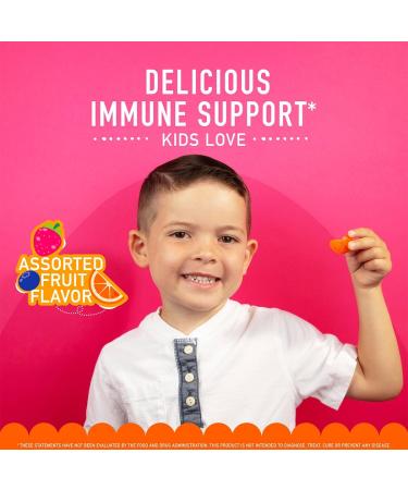 Airborne 500mg Vitamin C + Zinc Immune Support Supplement Gummies for Kids Assorted Fruit Flavor Gluten Free Crafted Blend with Powerful Antioxidants Vitamins C & E 21 Gummies (4 Pack) - Buy Online on GoSupps.com