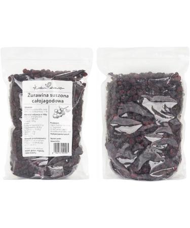  Kuchnia Zdrowia Dried whole cranberries - No additives - Natural - High quality - Kuchnia Zdrowia - Resealable flat-bottom bag with zip - Doypack: (200g) - Buy Online on GoSupps.com