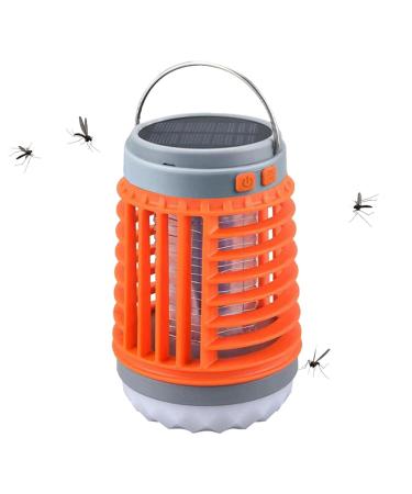 Buggs Zapper Outdoor LED UV Light Mosquitoes Zapper for Outdoor Indoor Waterproof Mosquitoes Killers Portable Solar and USB Charging Buggs Zapper for Home Camping Use