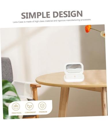 Solust 12er Box - Travel Lens Container for Contact Lenses | Eye Contact Lens Case Carrier & Storage Box - White - Buy Online on GoSupps.com