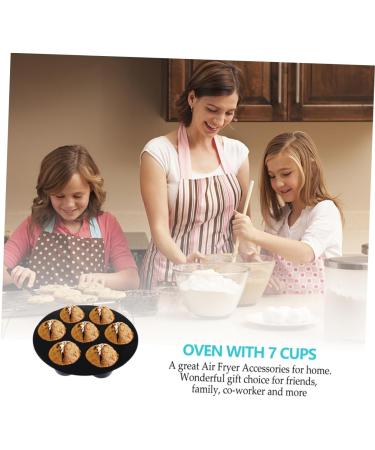 MAGICLULU Silicone Muffin Cake Cups 4 Pcs Silicone Cake Cup Liner Donut Silica Gel Silicone Muffin Cake Cup 15.5X15.5X4CMx2pcs Blackx2pcs - Buy Online on GoSupps.com