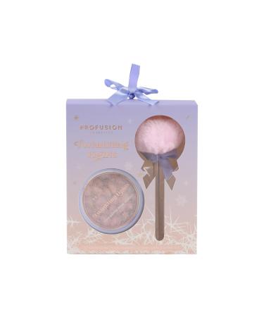 Shop Profusion Cosmetics Frosted Snow Sparkle Illuminating Powder Puff Set | Vegan & Cruelty-Free Radiance - Buy Online on GoSupps.com