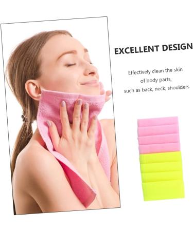 Healeved 8pcs Nylon Bath Towel Scrubber Set - Gentle Infant and Baby Body Exfoliating Sponge and Scrubber - Buy Online on GoSupps.com