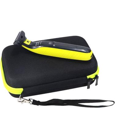 Hylotele Hard Shell Protective Cover for Electric Razor - Portable Eva Storage Bag with Flower Pattern for QP2530/2520 - Travel Protection in Black & Iris - Buy Online on GoSupps.com