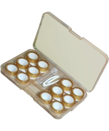 Harayaa 4x Travel Case for 6 Pairs of Contact Lenses - Leak-Proof Silicone Seals Compact & Stylish for Women - Ideal for International Travel - Buy Online on GoSupps.com