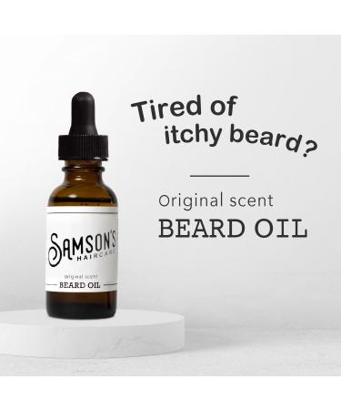 Samson S Haircare Beard Oil - Moisturizing & Softening for Itchy Dry Skin & Coarse Facial Hair - 1 oz - International Shipping Available - Buy Online on GoSupps.com
