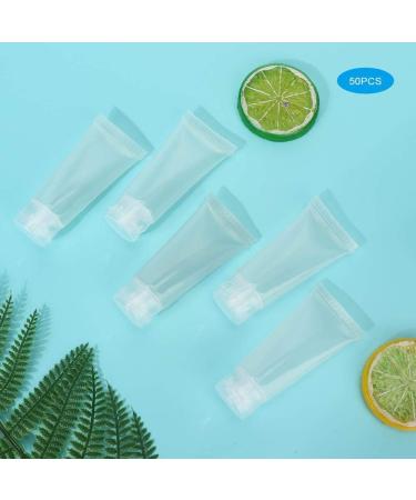 Bulk Empty Lotion Tubes 20ml - 50 pcs | Travel-Friendly Refillable Plastic Bottles for Body Lotion & Shampoo | Sample Packaging - Buy Online on GoSupps.com