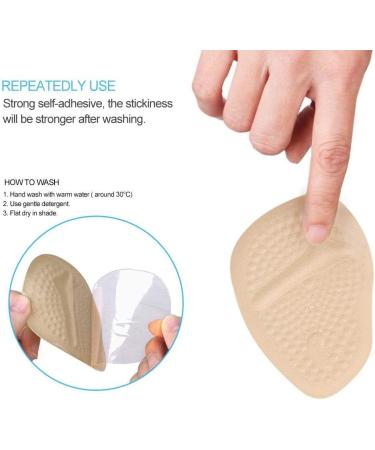 High Heel Foot Cushions Pads - 2 Pairs Anti-Slip Gel Forefoot Inserts for Comfort & Support - Buy Online on GoSupps.com
