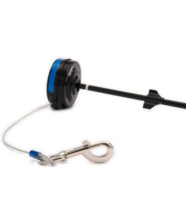 Lixit Animal Care Retractable Cable Ties - Medium (25-80 lbs) - Durable Black Pet Tie Downs for Secure Animal Control - Buy Online on GoSupps.com
