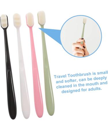 Angoily Soft Toothbrush Set - 4 Super Soft Bristle Toothbrushes for Adults & Kids | Peppermint Flavor | Gentle Oral Care - Buy Online on GoSupps.com