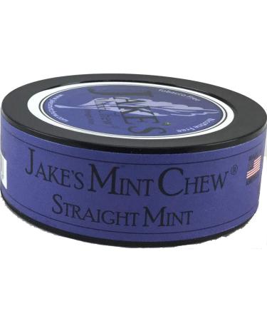 Jake's Mint Chew Straight Mint (5 Pack) - Tobacco-Free Alternative - Fresh Mint Flavor - Buy Online on GoSupps.com
