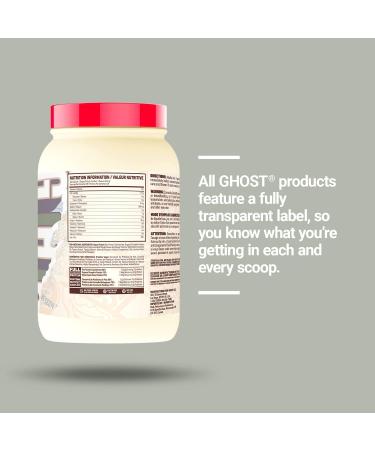 GHOST Vegan Protein Powder - 2lb 20g of Protein - Plant-Based Pea & Organic Pumpkin Protein - Post Workout & Nutrition Shakes Smoothies & Baking - Soy & Gluten-Free (Pancake Batter) - Buy Online on GoSupps.com