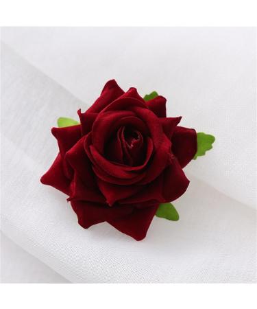 hgnxa Rose Hair Clip Flower Barrettes Flower Hair Clip For Women Flower Brooch Flower Hairpin Rose Brooch Pin Bride Brooch Pin - Buy Online on GoSupps.com