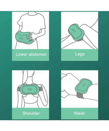 Waist Massage Belts | Heat Belly Wrap with Vibration for Lumbar Pain Relief Ideal Gift for Men & Dads (Green) - Buy Online on GoSupps.com