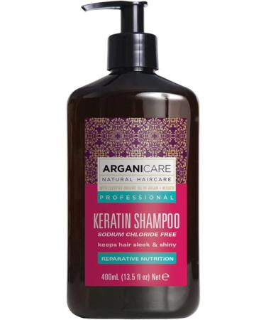 Arganicare | Duo Shampoo + Conditioner | With Keratin | Regenerates and Intensely Protects Damaged Hair | Anti-hair loss | Shiny Effect | All hair types | 1x400 ML+ 1x400mL - Buy Online on GoSupps.com