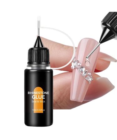 Lunaobrik Nail art glue 10ml manicure accessory kit LED lamp nail polish gem glue for stickers beads decoration for women girls beginners salon