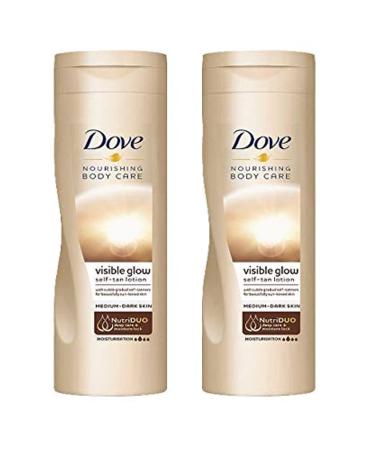 Dove - Summer Glow Gradual Medium to Dark Skin Tone Self-Tanning Body Lotion 250ml (Pack of 2)