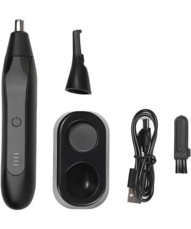 Men's Electric Nose Hair Trimmer | Stainless Steel USB Rechargeable Portable & Washable | Safe & Durable Travel Essential (Black - Buy Online on GoSupps.com