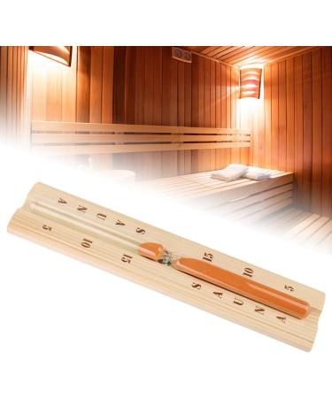 BTOSEP Sauna Timer | Accurate Heat Resistant Wooden Hourglass for Spa & Bath | Pinewood Design 33x8x4 cm - Buy Online on GoSupps.com