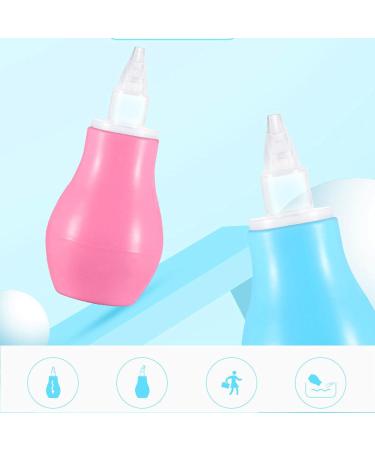GWAWG 3 PCS Baby Nasal Aspirator Nose Sucker - Mucus Removal for Newborns and Toddlers (Blue Yellow Pink) - Buy Online on GoSupps.com
