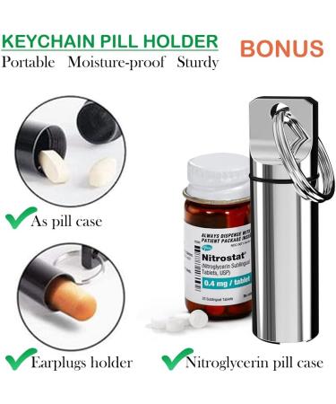 Ritinhao Pill Cutter & Splitter for Small/Large Pills - USA Designed, Bonus Keychain Pill Holder Included (Black) - Buy Online on GoSupps.com