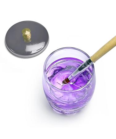Crystal Disinfection Glass Cup Acrylic Liquid Dappen Dish with Stainless Steel Lid - Nail Art Glassware Tool HJ-NAPB028 - Buy Online on GoSupps.com