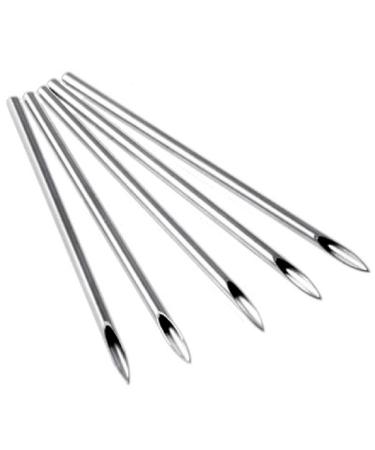 piercing needle for body, ears, nose, lips, nipples, body piercing needles, disposable professional body piercing needles, tools-(10 pieces of 14G) (14G)