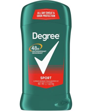 Degree Men Dry Protection Antiperspirant Deodorant Sport 2.7 oz | Pack of 12 - Long-Lasting Odor Protection for Active Men | International Shipping Available - Buy Online on GoSupps.com