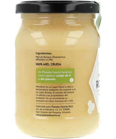 Raw rosemary honey planet vegetable garden 500g - Buy Online on GoSupps.com