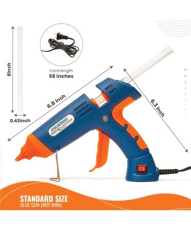 Hot Glue Gun Kit  Gluerious Dual Temp Glue Gun With 15 Hot Glue Sticks  60W/100W Full Size Glue Gun For Crafts & Heavy Duty Full Size (15 sticks) - Buy Online on GoSupps.com
