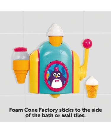 TOMY Toomies Foam Cone Factory Bath Toy | Ice Cream Bubble Maker for Kids | Water Play Toy for 18M, 2, 3, 4 Year Old Boys and Girls - Buy Online on GoSupps.com