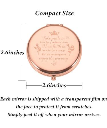 Inspirational 2023 Graduation Gifts for Her - Makeup Compact Mirror Gift for Women, Sister, Friends, Daughter - Perfect for Senior College & High School Students - Buy Online on GoSupps.com