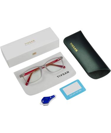 Kids Blue Light Glasses for Ages 5-16 | Anti Eyestrain Computer TV Phone Tablet Glasses for Boys & Girls - Red & Gray - Buy Online on GoSupps.com